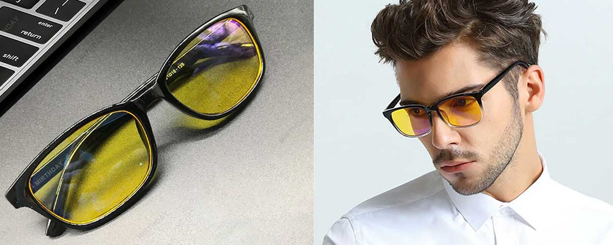 عکس با عدسی زرد مناسب فیلتر اشعه های نمایشگر دیجیتالی