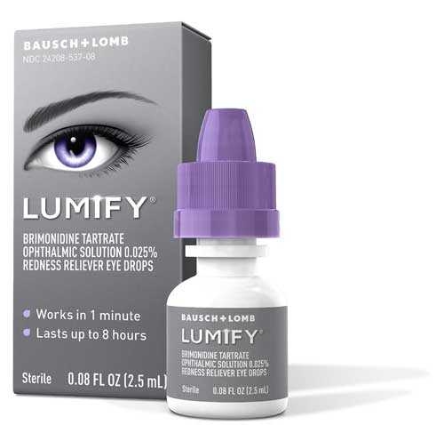 قطره لنز رفع قرمزی چشم Bausch and Lomb lumify